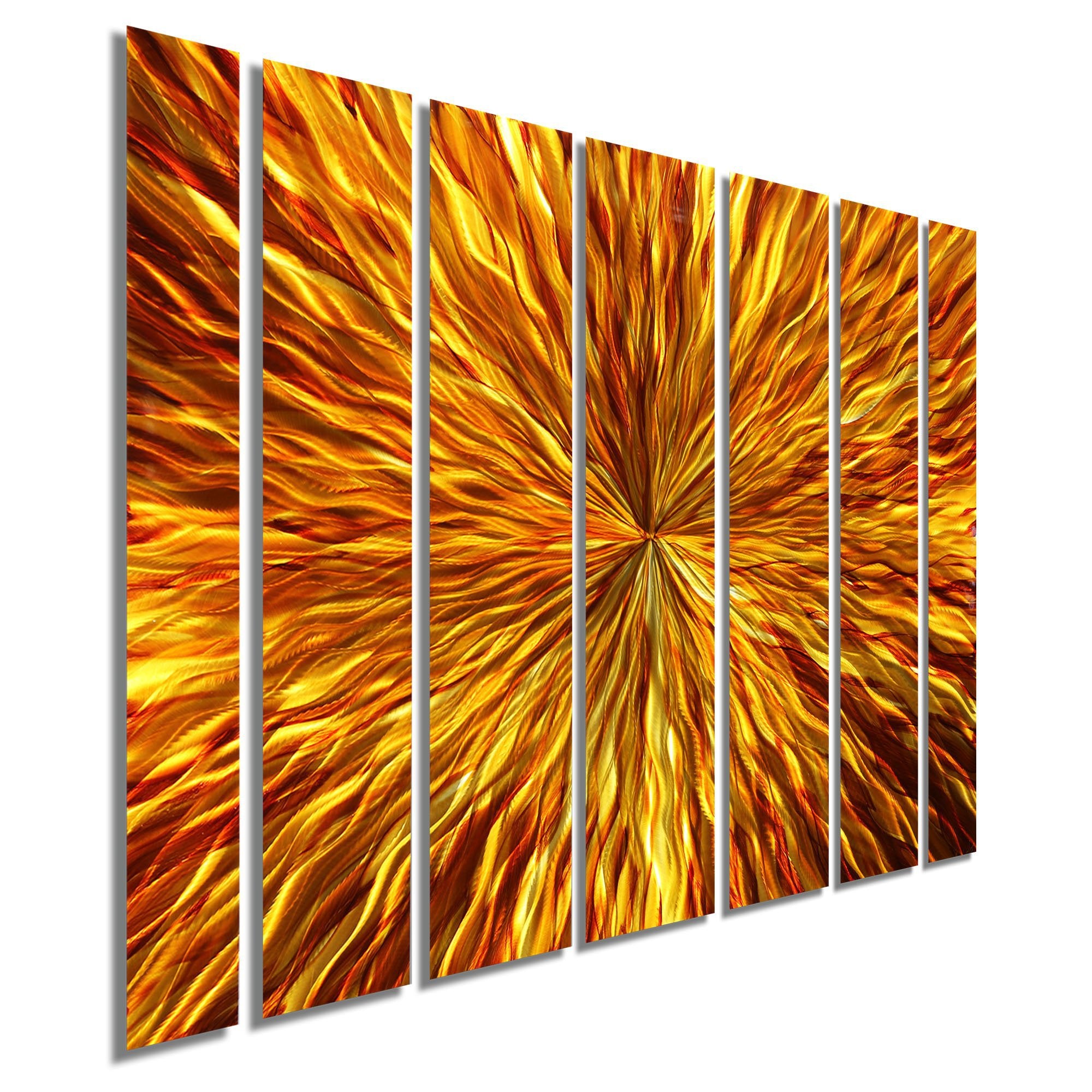 Amber Vortex Wall Panel XL