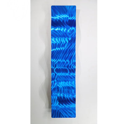 Statements2000 Abstract Metal Wall Art Azul Wave - Wall Sculpture by Jon Allen