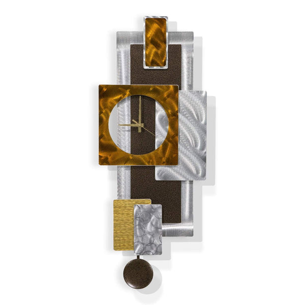 Modern Metal Wall Clocks Abstract Art Home Decor By Jon Allen ...